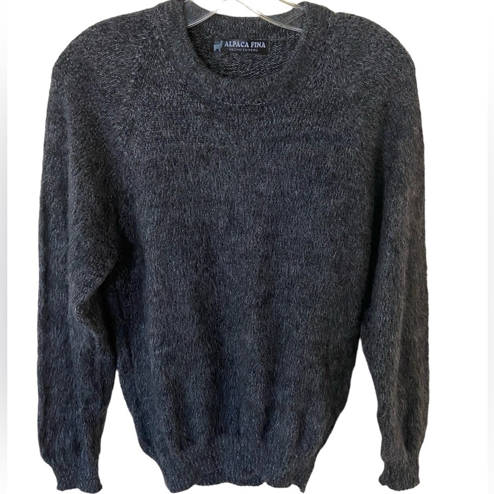 Alpaca Fina gray sweater see measurements, missing size tag